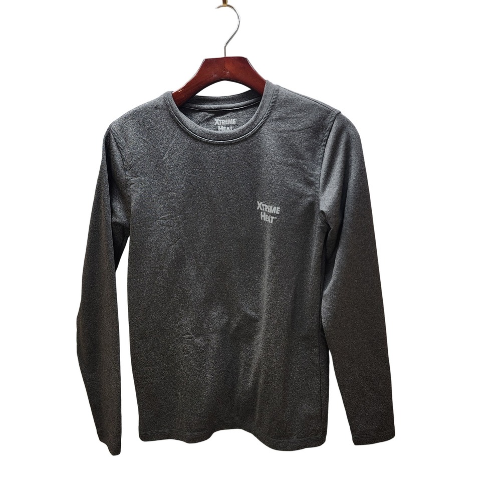Xtreme Heat Mens Thermal Base Layer Long Sleeve Shirt Gray Heather Size Medium